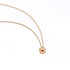 Gold & Ruby Daisy  Necklace